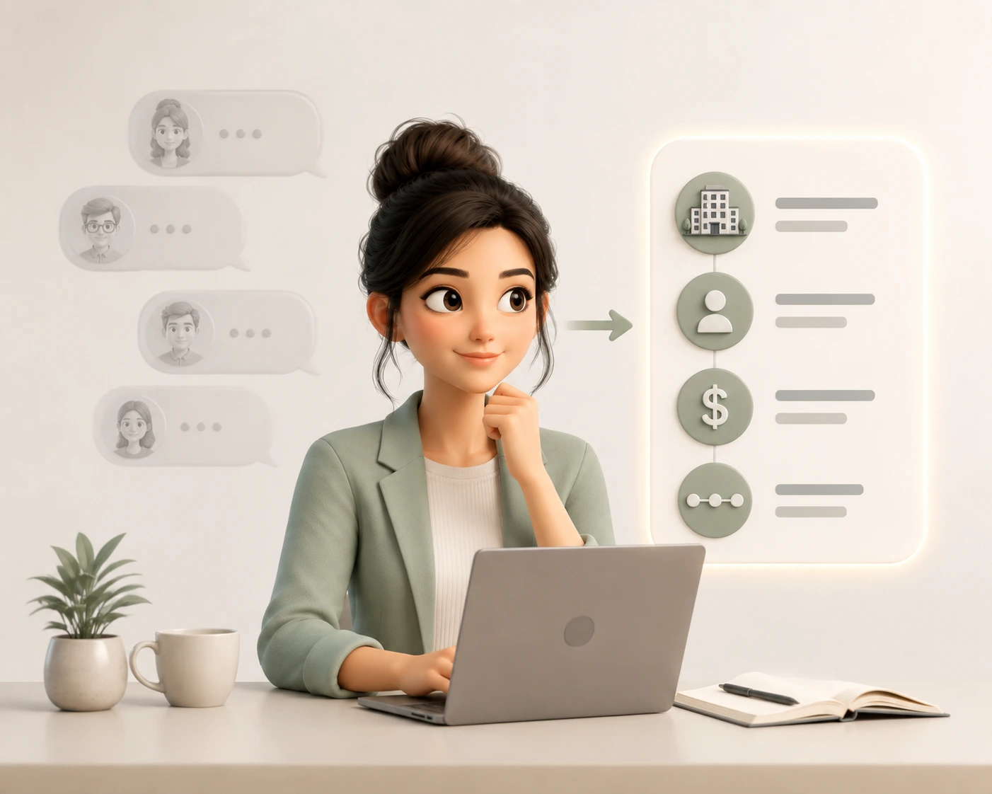Interview stories illustration